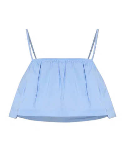 Iro Sleeveless Top In Blue