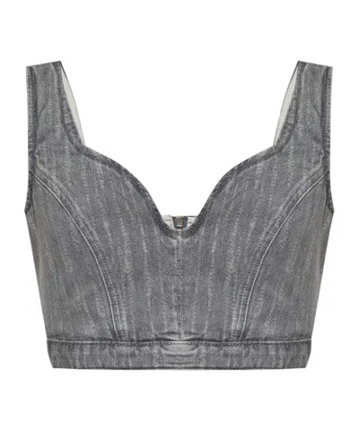 Iro Sleeveless Top In Grey