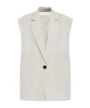 Iro Soledad Single-breasted Vest In Gray