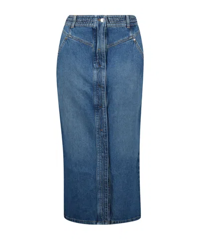 Iro Slit Skirt In Blue