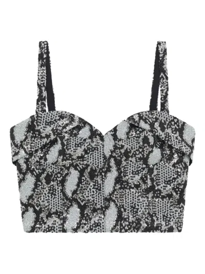 Iro Snake-print Corset Top