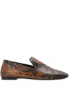 Iro Snakes-print Loafers In Multi