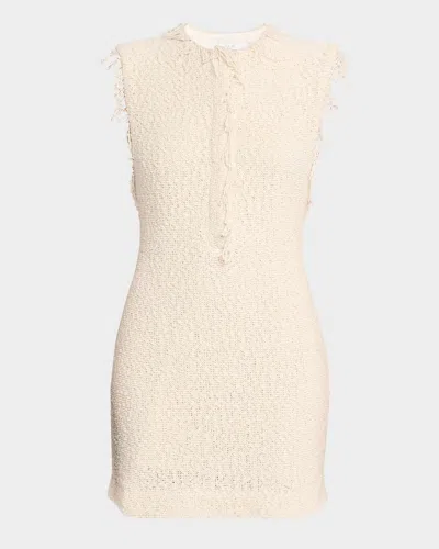 Iro Solai Textured Sleeveless Mini Dress In Near White