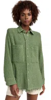 Iro Solaria Jacket Forest Green In Forest Green