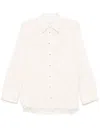 Iro Tweed Collar Top Frayed Hem In Pink