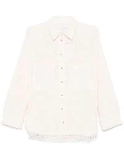 Iro Solaria Tweed Shirt In Brown