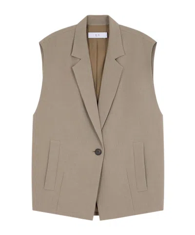 Iro Soledad Sleeveless Blazer In Gray