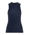 Iro Solid Color Vest In Blue