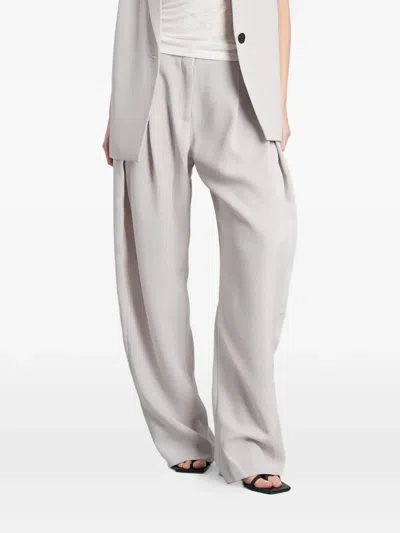 Iro Sonja Pleated Wide-leg Trousers In Gray