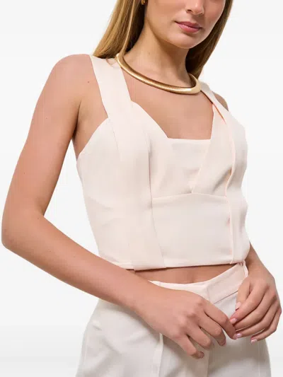 Iro Sonna Cross-back Top In Neutral