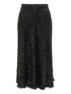 Iro Sparkle-fringed Skirt In Black