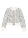 Iro Selim Bomber Jacket In Multicolor Acrylic In Gray