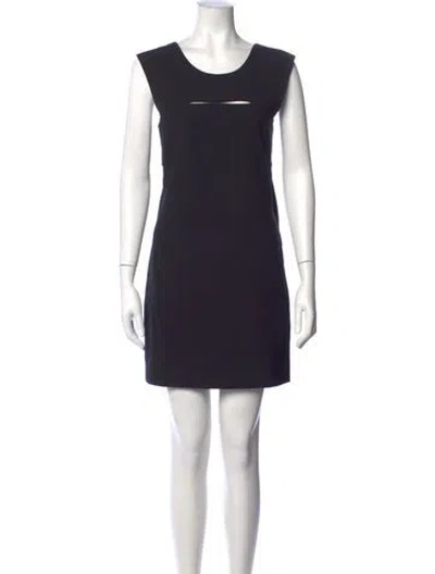 Pre-owned Iro Square Neckline Mini Dress In Black