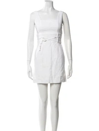 Pre-owned Iro Square Neckline Mini Dress In Neutral