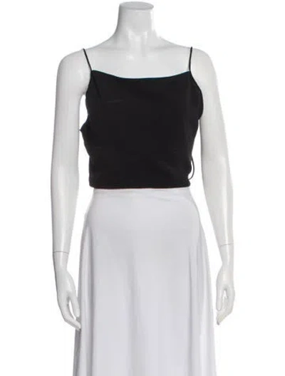 Pre-owned Iro Square Neckline Sleeveless Crop Top In White