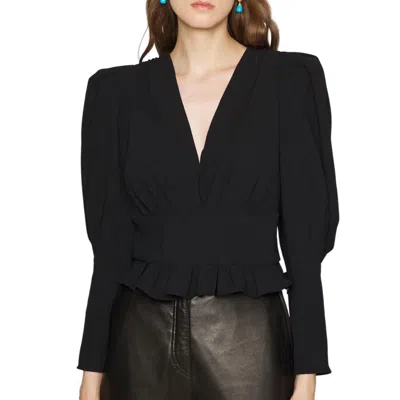 Pre-owned Iro Stepie Blouse For Women In Black