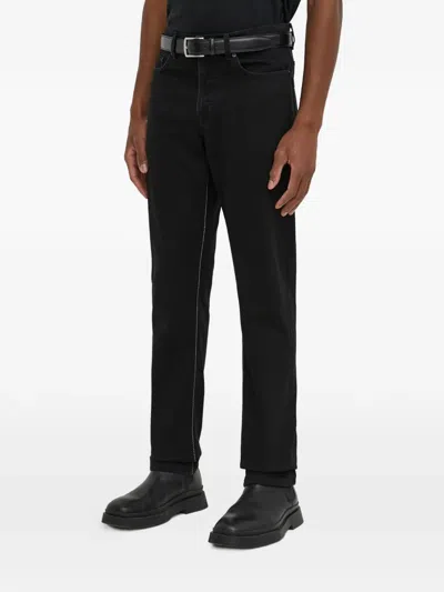 Iro Stitched Logo-detail Jeans In Black