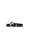 Iro Stitching Detail Belt In Black