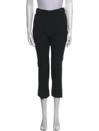 Pre-owned Iro Straight Leg Pants In Black