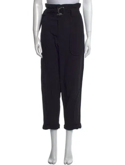 Pre-owned Iro Straight Leg Pants In Black