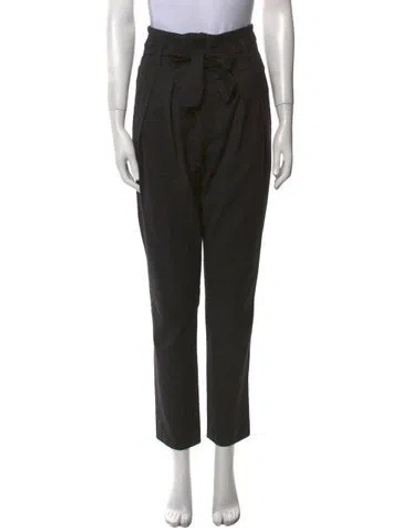 Pre-owned Iro Straight Leg Pants In Black