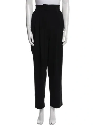 Pre-owned Iro Straight Leg Pants In Black