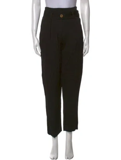 Pre-owned Iro Straight Leg Pants In Black