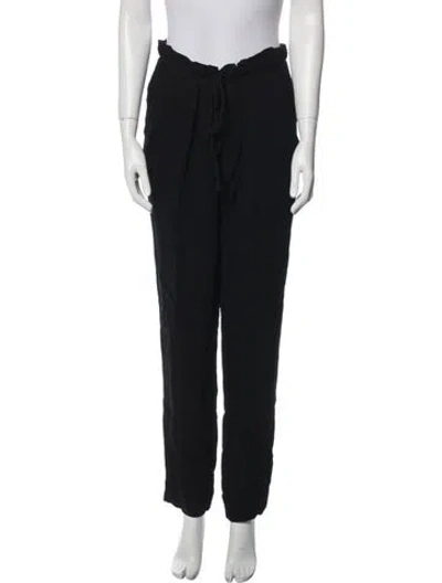 Pre-owned Iro Straight Leg Pants In Black
