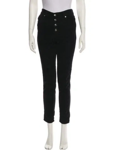 Pre-owned Iro Straight Leg Pants In Black