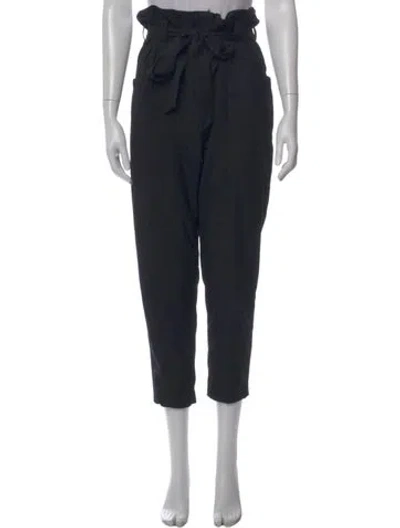 Pre-owned Iro Straight Leg Pants In Black