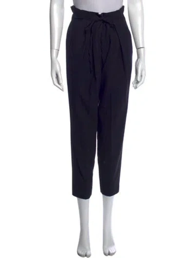 Pre-owned Iro Straight Leg Pants In Black