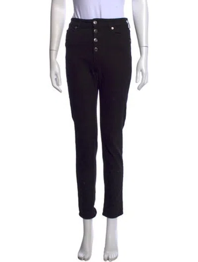 Pre-owned Iro Straight Leg Pants In Black