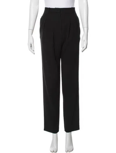 Pre-owned Iro Straight Leg Pants In Black