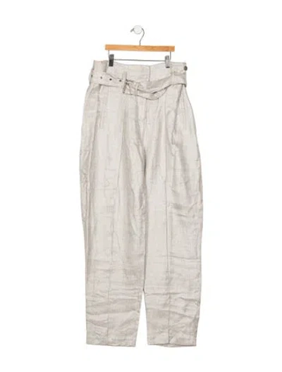 Pre-owned Iro Straight Leg Pants In Gray