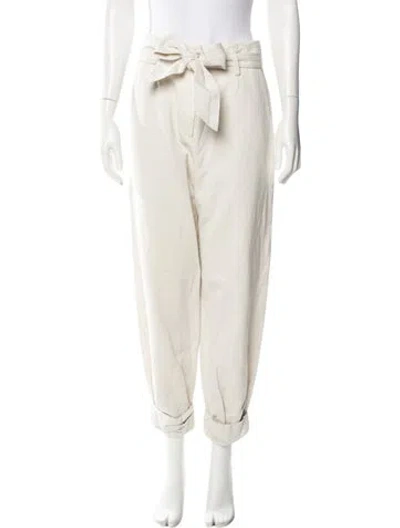 Pre-owned Iro Straight Leg Pants In Neutral