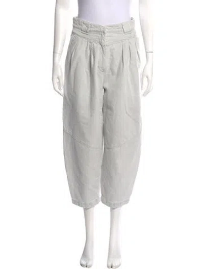 Pre-owned Iro Straight Leg Pants In Neutral