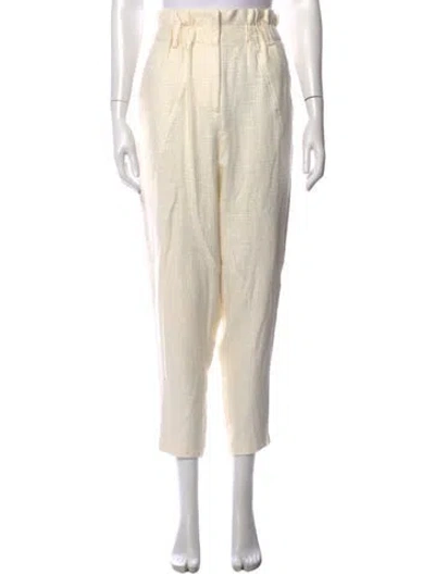 Pre-owned Iro Straight Leg Pants In Neutrals