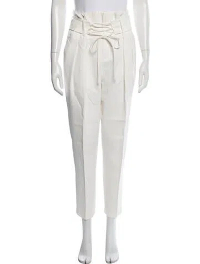 Pre-owned Iro Straight Leg Pants In Neutrals