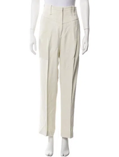 Pre-owned Iro Straight Leg Pants In Neutrals