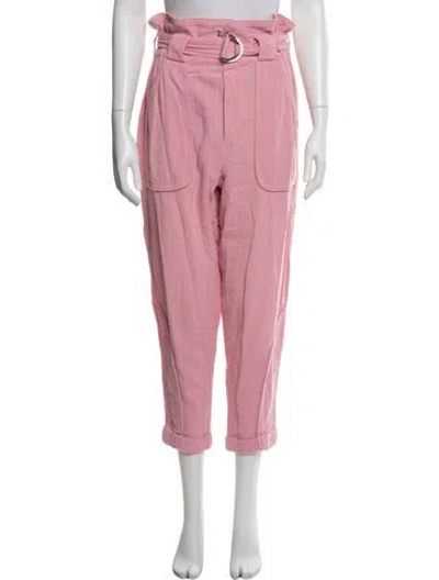 Pre-owned Iro Straight Leg Pants In Pink