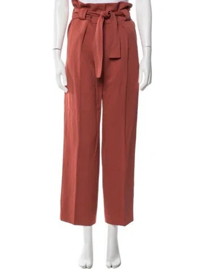 Pre-owned Iro Straight Leg Pants In Red