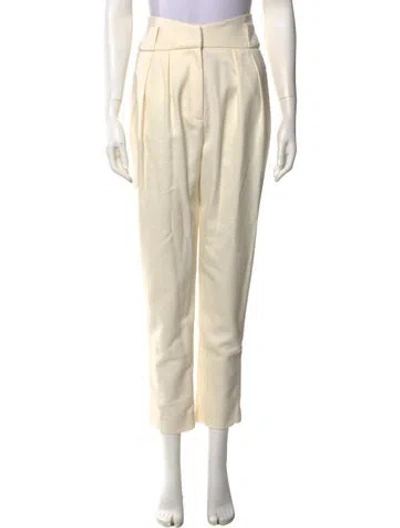 Pre-owned Iro Straight Leg Pants In White