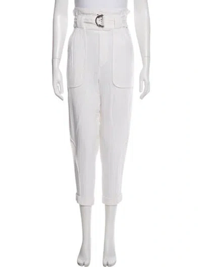 Pre-owned Iro Straight Leg Pants In White