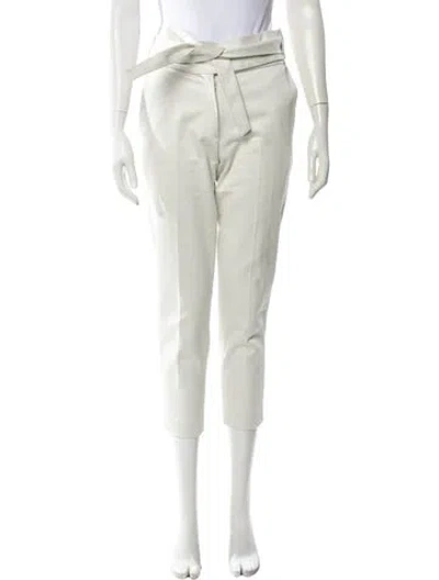 Pre-owned Iro Straight Leg Pants In White