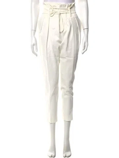 Pre-owned Iro Straight Leg Pants In White