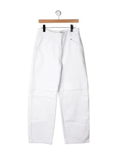 Pre-owned Iro Straight Leg Pants In White