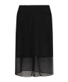 Iro Mesh-panel Skirt In Black