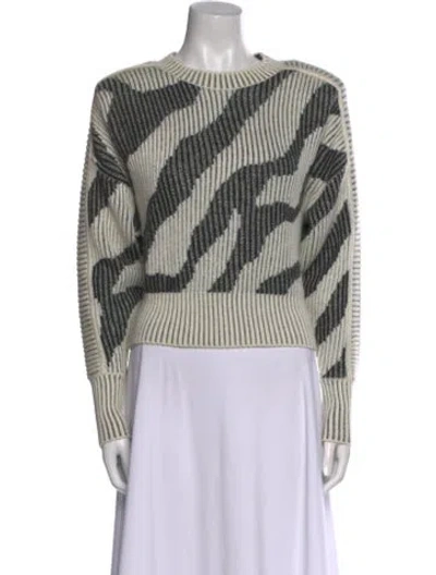 Pre-owned Iro Striped Bateau Neckline Sweater In Multi