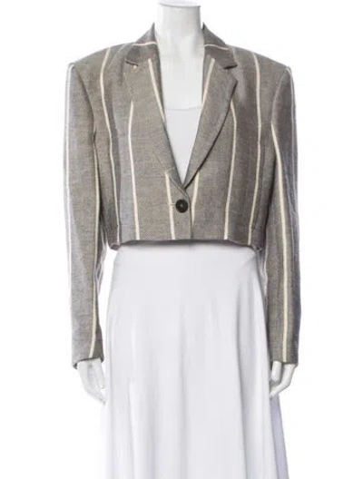 Pre-owned Iro Striped Blazer In Gray