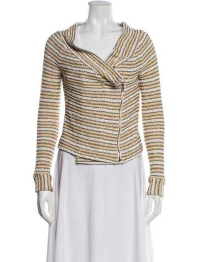 Pre-owned Iro Striped Blazer In Neutral